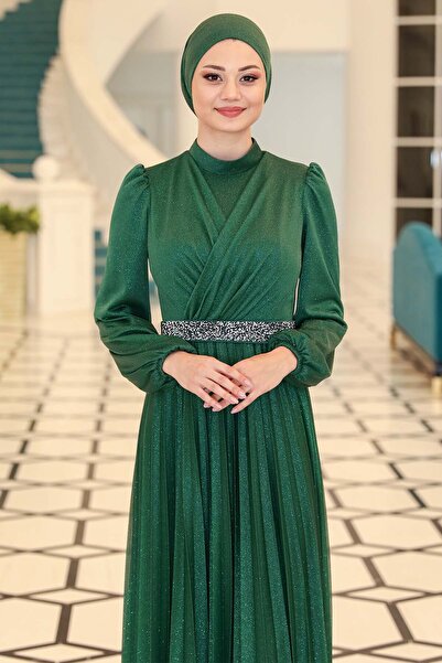 Ahunur Βραδινό φόρεμα Dilan Hijab Plus Size