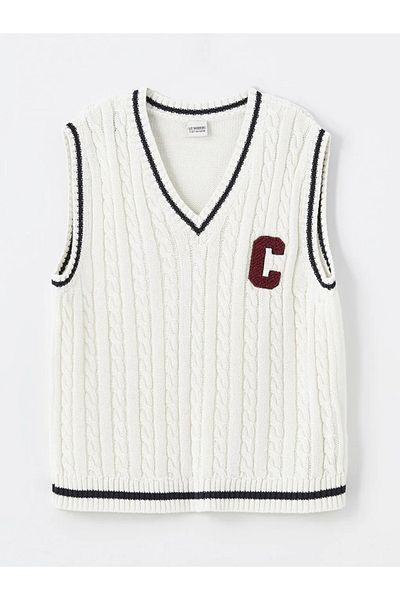 LC Waikiki Kids Ecru Learning Tale Sweater