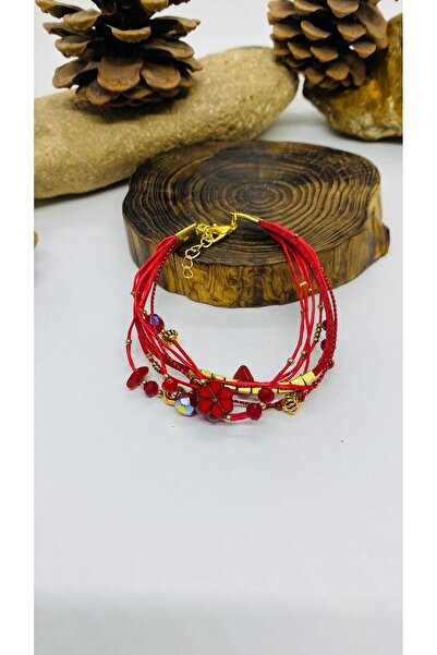 Porsuk Alternatif سوار نسائي متعدد الزجاج التشيكية مصنوع يدويًا