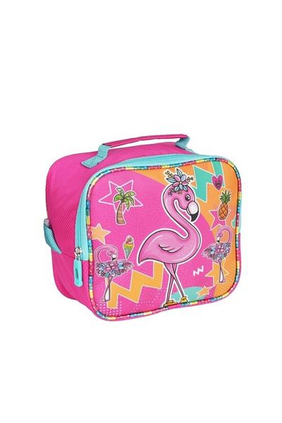 GENC DIJITAL BASKI Thermal Lunchbox - Glitter Flamingo Pattern