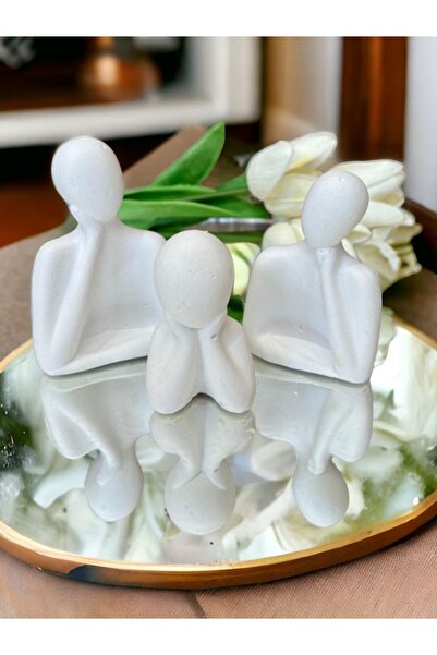 aymumi home Dekoratif Aile obje heykel hediyelik seti