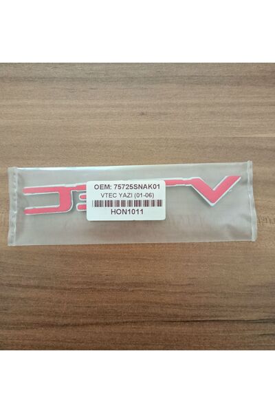 Genel Markalar HONDA VTEC BAGAJ YAZISI 2001 - 2006 V-TEC BAGAJ YAZI LOGO HONDA CİVİC VTEC