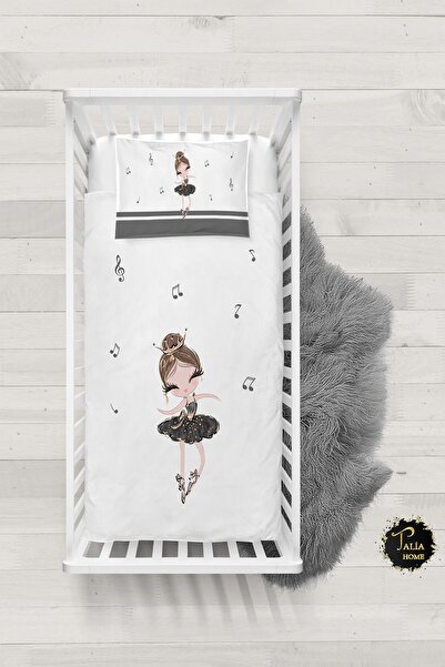 Talia Home طقم غطاء لحاف طفلة راقصة الباليه الموسيقية مع ملاءات TLABN-276