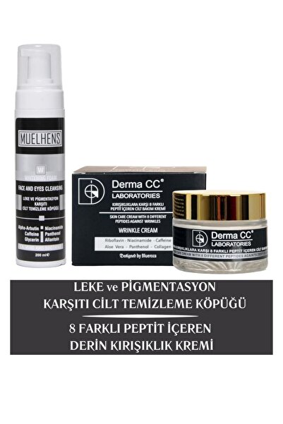 Derma CC LABORATORIES 8 PEPTİT Derin Kırışıklık Kremi 50m + MUELHENS Lekelere...