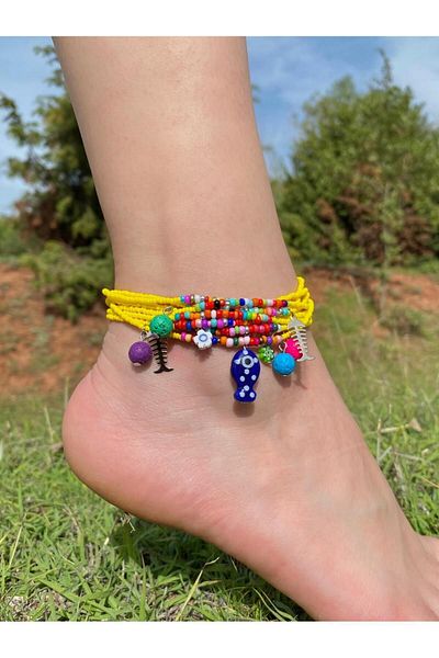 Beykan 8-Piece Spiral Lost Fish Nemo Anklet Set