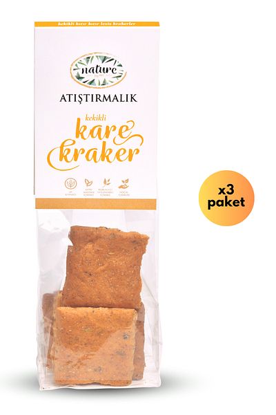 Nature by me Square Cracker with Thyme - 50g X3