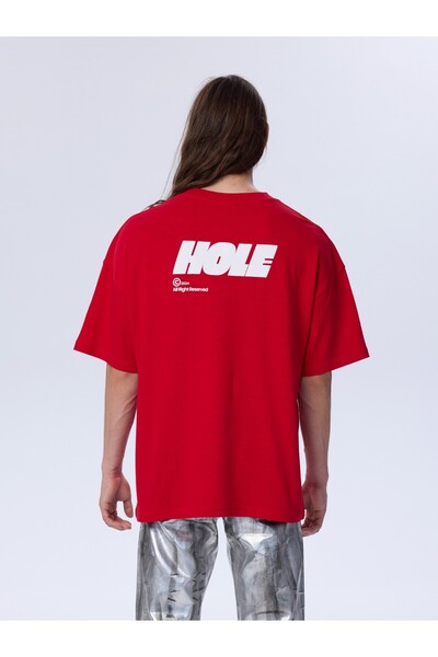 HOLEACADEMIE Hole Logo V3 Baskılı T-Shirt