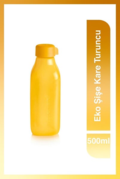 Tupperware Eko Şişe Kare 500 Ml Turuncu