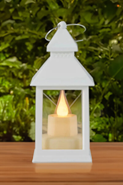 ThenTech Kamplar İçin Piknikler İçin Dekoratif Plastik Pilli Mum Görünümlü Fe...