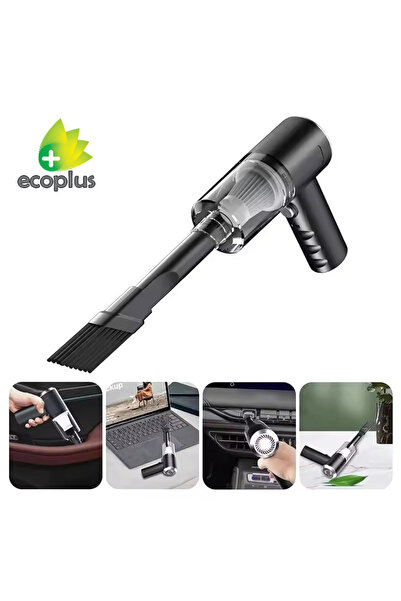 ecoplus Şarjlı 2'si 1 Arada Vakumlu Üflemeli Mini Araç Süpürgesi Toz, Kül ve ...