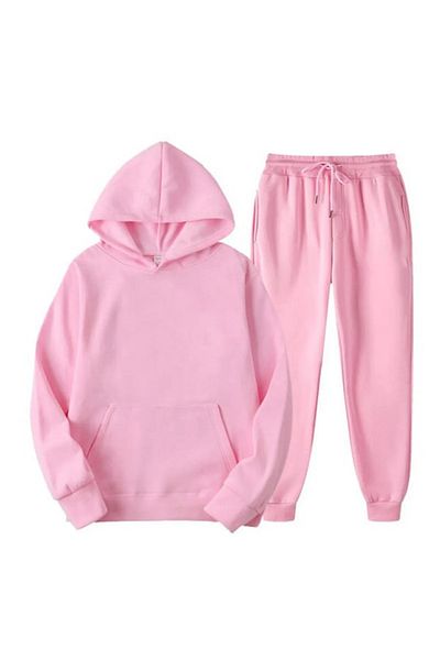 EXPECTED Σετ φόρμας 3 τεμαχίων Unisex Oversize - Βαμβακερό σχοινί, ράστερ, φαρδιά κοπή