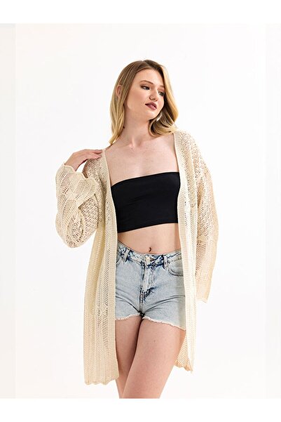 YUGA KNİTTİNG ΓΥΝΑΙΚΕΙΑ ΔΙΑΚΟΠΗ ΖΑΚΕΤΑ ΜΑΚΡΥ ΚΑΛΟΚΑΙΡΙ