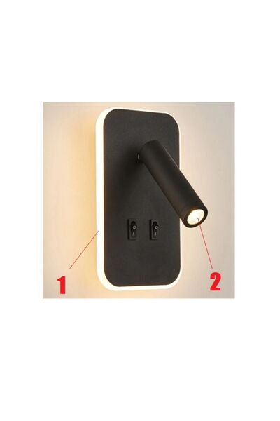 Cata TUVALU ÇİFT KADEMELİ YATAK BAŞI LED APLİK 13W CT-5243