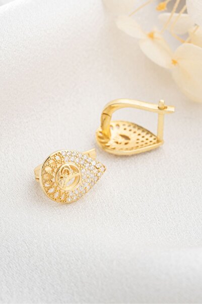 Silvano Jewelry 925 Ayar Gümüş Tuğra Küpe