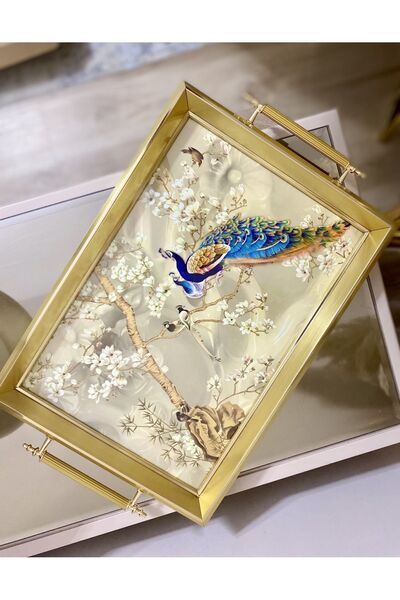 Sillage Home Luxury Tea Tray, Luxury Tea Coffee Presentation Tray, Dowry Tray...