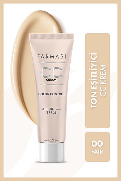 Farmasi CC Cream Size 00 - 30 ML Cream Colored Bridal