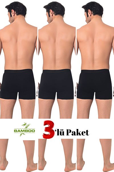 DONEX 2370 3 Pack Ανδρικά μπαμπού μπόξερ