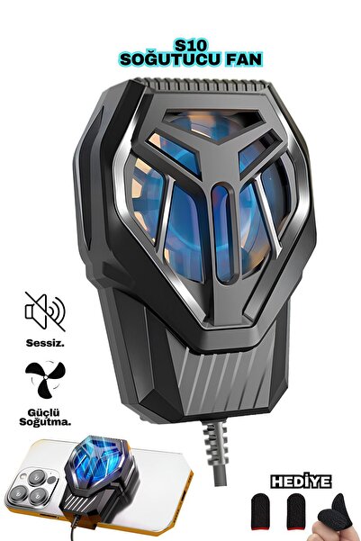 S10 Radiator Phone Cooler Fan Fast And Powerful Cooling Compatible With All Phones