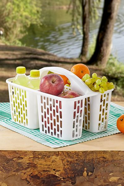 Porsima 8114 ORG-51 Λευκό καλάθι οργάνωσης 3 θέσεων - Organizer πολλαπλών χρήσεων