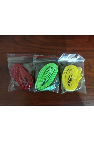 Manken Takıp Çıkmalı Renkli Sütyen Askısı 3'lü(3 Çift)