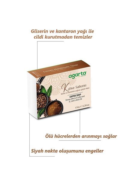 Agarta Natural Handmade Coffee Soap 150 Gr