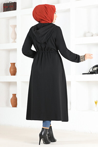 ModaMerve MSL8172 Model Hooded Ecru Cap