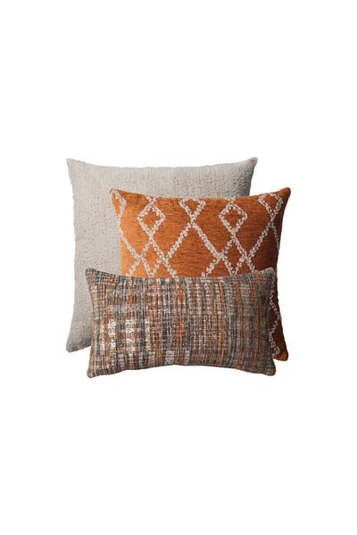 Fineroom Living "Cozy & Tweed" - وسادة زخرفية - مجموعة مكونة من 3 قطع (تتضمن الوسادة الداخلية)