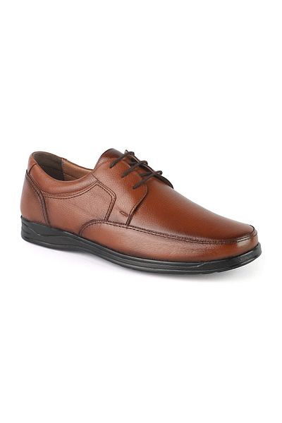 ERN SHOES Winter Genuine Leather Full Orthopedic Black Men's Shoes Casual 47-48-49 Size Shoes