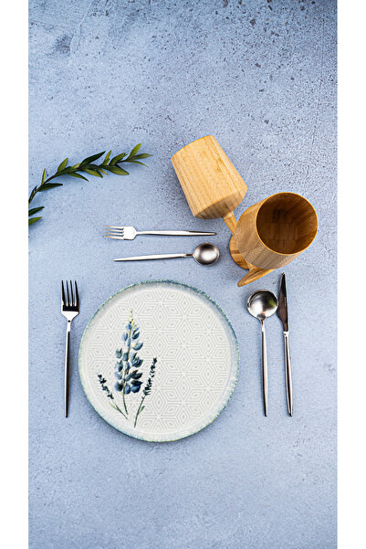 Bambum Lara - 24 Parça Porselen Yemek Takımı Herb