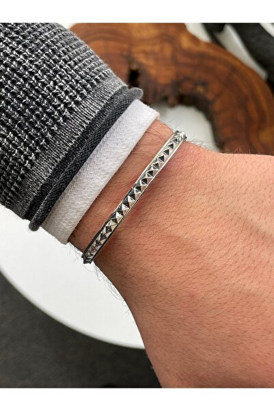 OSMANLI GÜMÜŞ سوار رجالي - سوار رجالي معدني - سوار رجالي - موديل البقلاوة