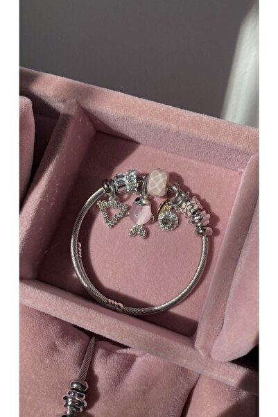 Lavinia Jewelry 14 February Valentine's Day Fish Charm Steel Bracelet