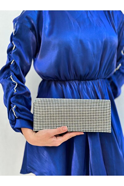 she poly Γυναικείο βραδινό φόρεμα Clutch Black Stone - Τσάντα χειρός, βραδινή...