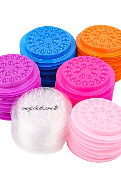 Magic Lash Ipek Kirpik Yapıştırıcı Damla Kabı Paleti 10 Lu Beyaz Renk