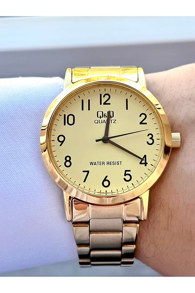 Q&Q Men's Metal Band Wristwatch