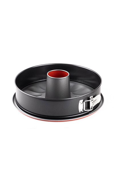 Tantitoni 006-01-RED BASE CLAMPED TUBE CAKE MOULD 26CM