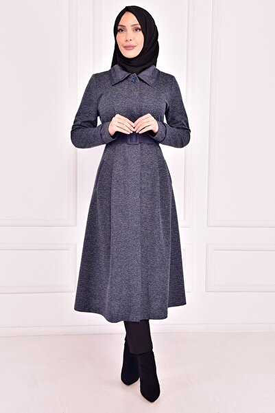 ModaMerve Καπάκι με ζώνη Indigo Asm2416