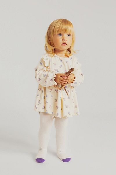 DeFacto Patterned Long Sleeve Pantyhose 2-piece Jumpsuit for Baby Girl - B0753a523au