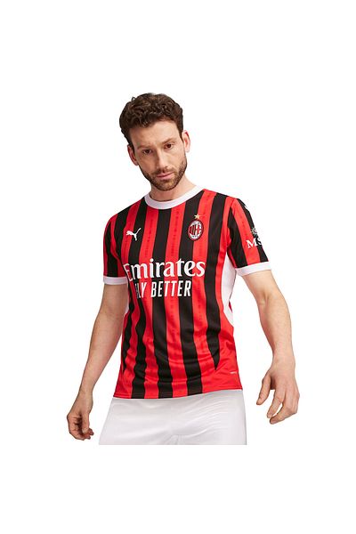 Puma ايه سي ميلان 2024/25 İç Saha Erkek Kırmızı Futbol Forması 77497901