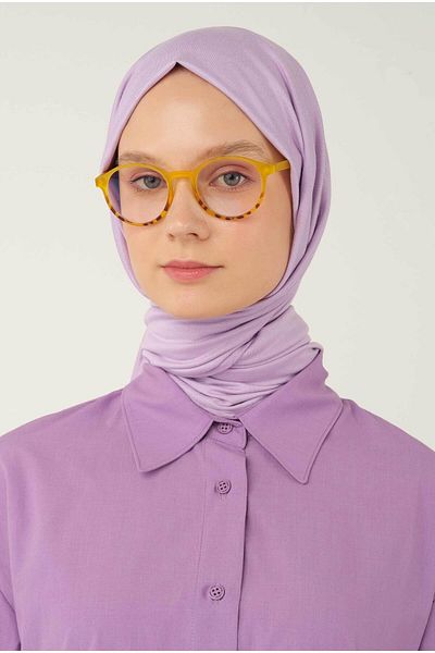 HEQA Combed Cotton Shawl Light Lilac