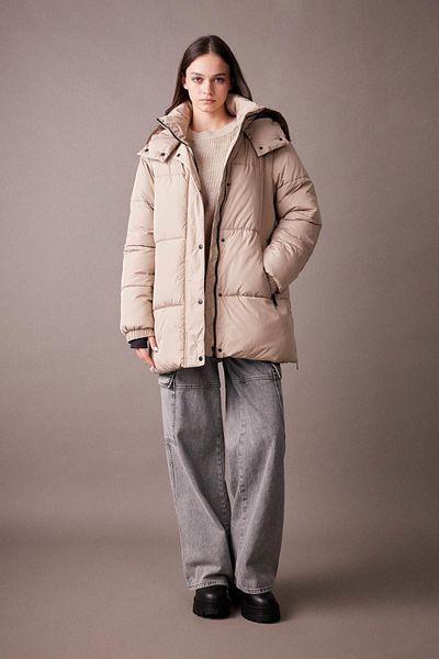DeFacto Relax Fit Hooded Puffer - Αδιάβροχο Puffer Jacket Parka A3201ax23wn