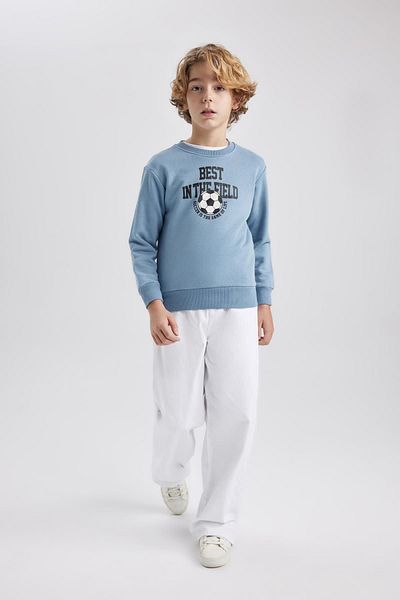 DeFacto Silná a potištěná chlapecká mikina – Crew Neck B8999a823cw