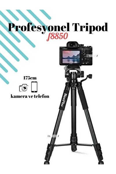 Smith f8850 Profesyonel Fotoğraf Ve Video Çekimi Tripot Telefon Tutucu Youtub...