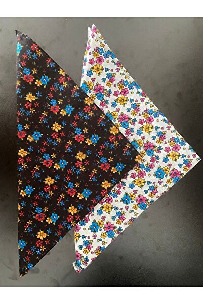 Gülerbandana by yunus güler باندانا منقوشة بالزهور 2 عبوة