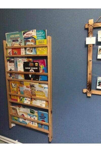 MrtAhşap Montessori Kitaplık Ahşaptan