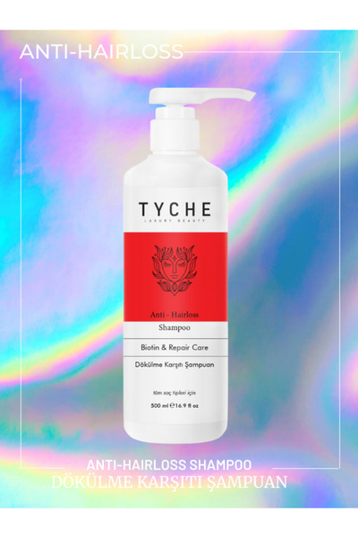 TYCHE LUXURY BEAUTY Biotinli Dökülme Karşıtı Şampuan Anti-hairloss Shampoo Biotin & Repair Care 500ml