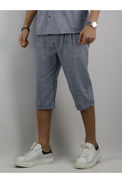 inpool Pantaloni scurți lungi cu șireturi în talie pentru bărbați