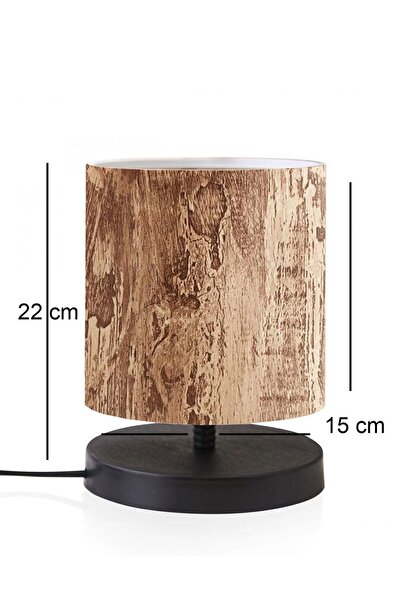 HOMİNG Lampshade Mini Patterned Tree Bark Head