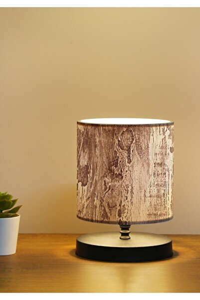 HOMİNG Lampshade Mini Patterned Tree Bark Head