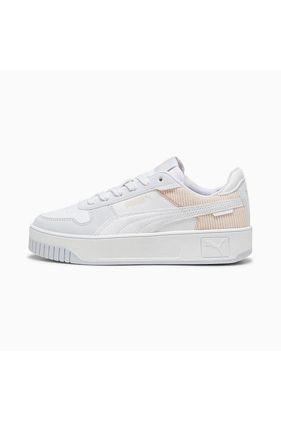 Puma Carina Street Cord Jr- Silver Sky - PUMA White-Island Pink