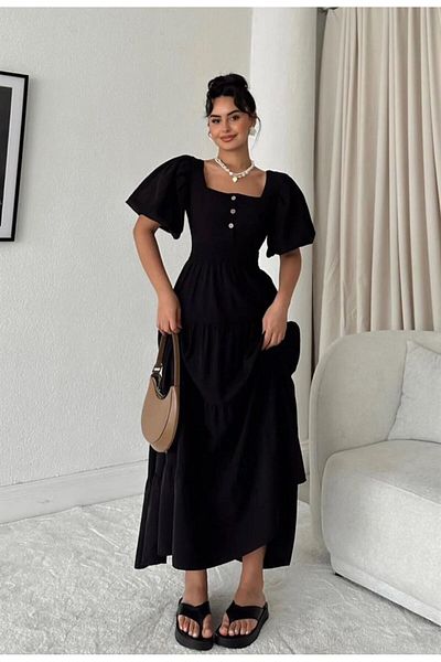 Natavan Rochie din poplin - Spatele decoltat
